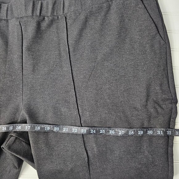 Universal Standard Women's Dark Grey Ankle Zip Pintuck Pants Size 34-36 NWT - Picture 10 of 13